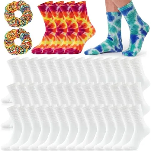 72 Pairs White Cotton Crew Socks, product photograph