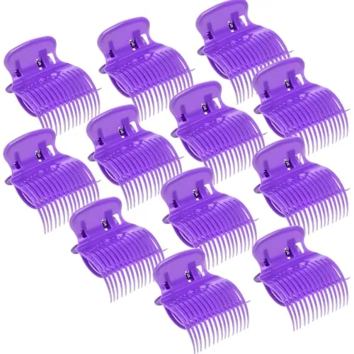 Hot Roller Clips, Purple, product photograph