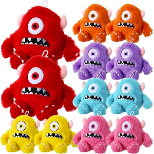 Halloween Monsters Kids Stuffed Animal Plush Mini Monster, Red, product photograph