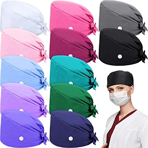 12 Piece Working Caps, Multicolour, product photograph