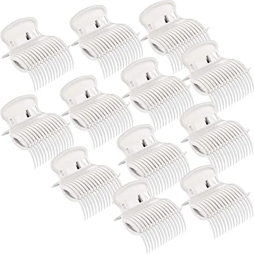 Hot Roller Clips, White, product photograph