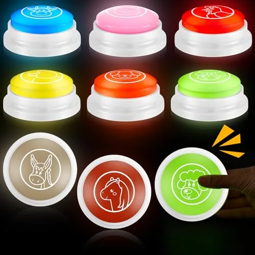 8 Piece Animal Sounds Buzzer, product photograph