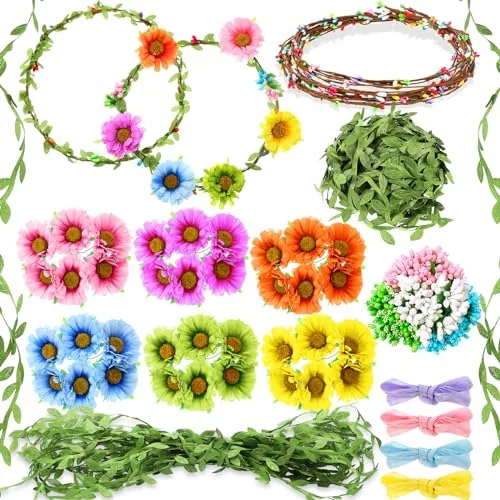 109 Piece Daisy Crowns Making Kit, product photograph