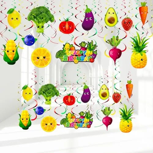 Hey One Bear Fruit Birthday Party Decoration Dancing, Multicolour, product photograph