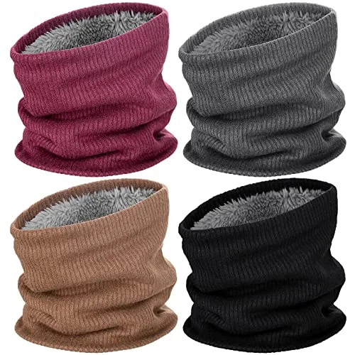 Fleece Neck Gaiters, Black, product photograph