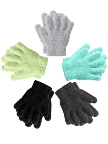 5 Pairs Kids Winter Gloves, product photograph