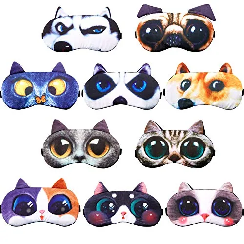 10 Piece Funny Blindfold, Multicolour, product photograph