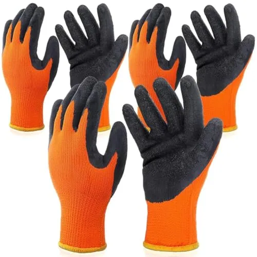 3 Pairs Heat Resistant Gloves, Black, product photograph