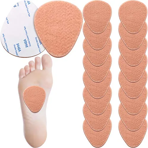 20 Piece Metatarsal Felt Pads Foot Insert Pads Ball of Cushion, product photograph