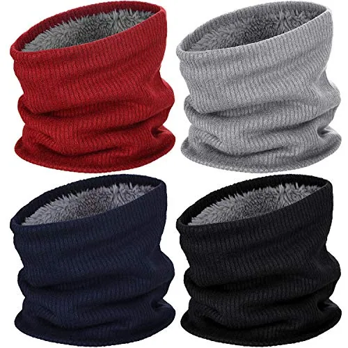 Fleece Neck Gaiters, Red, product photograph