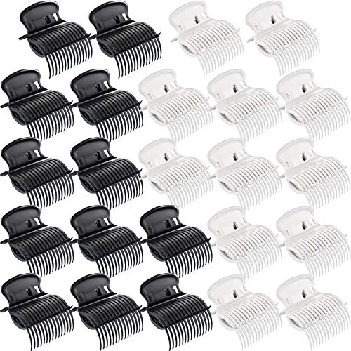Hot Roller Clips, White, product photograph