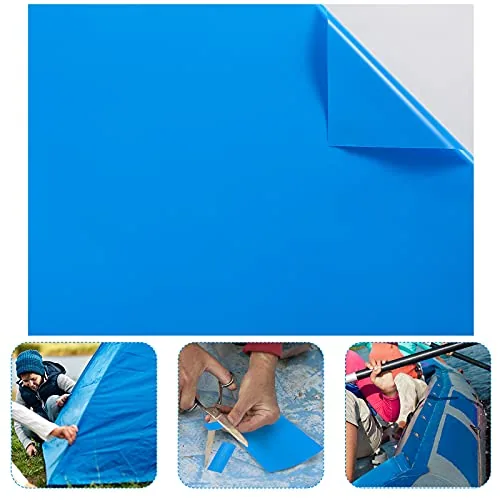Self-Adhesive Vinyl Pool Patch 2.8 Ft X 4.1 Ft, Blue, product photograph