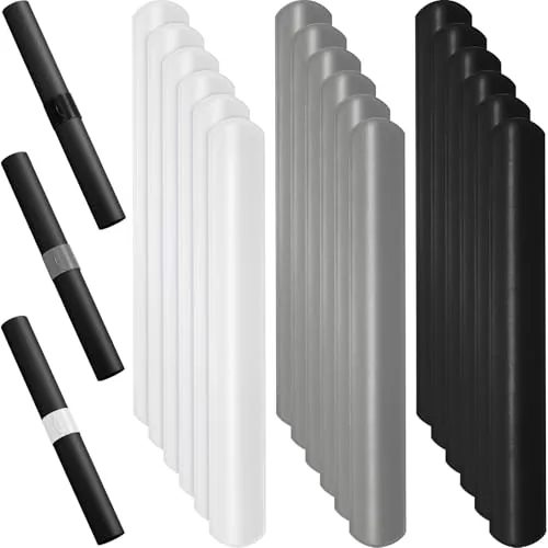 18 Piece Wrapping Paper Roll Holder Christmas, Black, product photograph