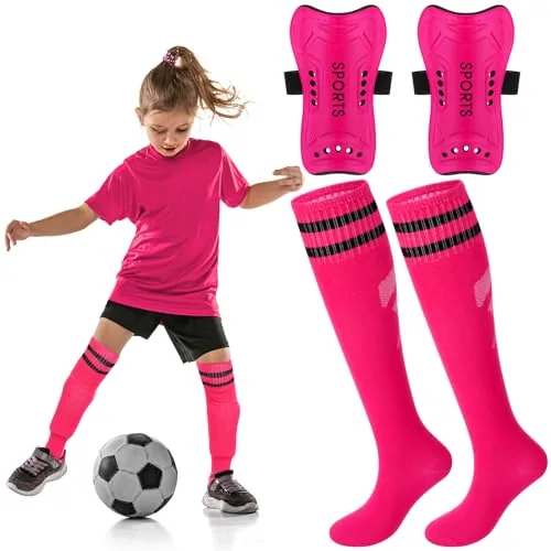 Soccer Shin Guards, Pink, product photograph