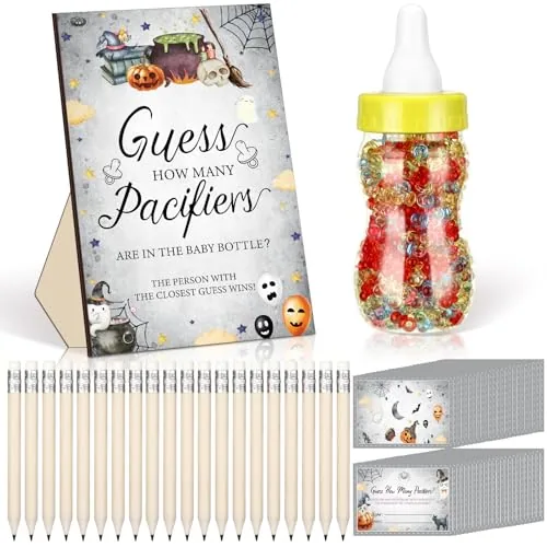 Halloween Boo Baby Shower Games Guess How Many Pacifiers, product photograph