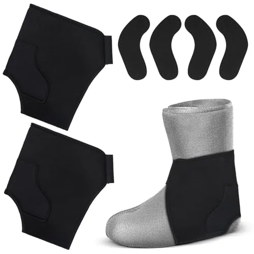 2 Piece Ski Snowboard Boot Fitting Liner Sleeves, Black, product photograph