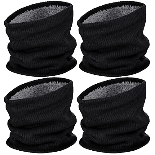 Fleece Neck Gaiters, Black, product photograph