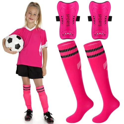 Soccer Shin Guards, Pink, product photograph