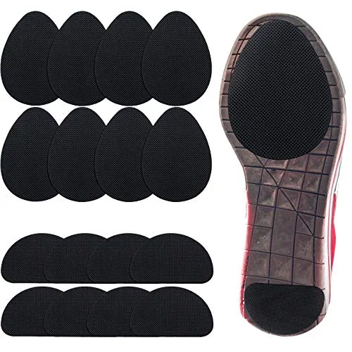 16 Piece Self-Adhesive Non-Slip Shoes Pads, Black, product photograph