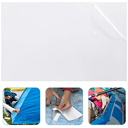 Self-Adhesive Vinyl Pool Patch 2.8 Ft X 4.1 Ft, Clear, product photograph