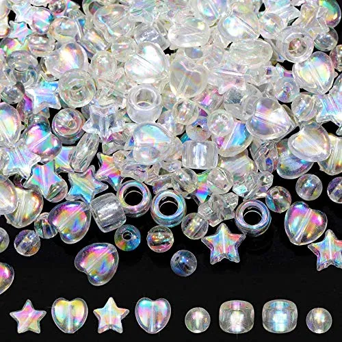 400 Piece Mini Acrylic Beads Crystal Glass Beads, product photograph