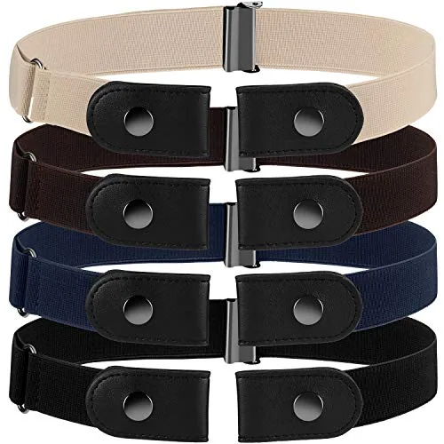 No Buckle Belt, Black, product photograph