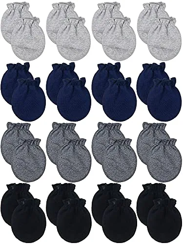 16 Pairs Newborn Infant Baby Mittens No Scratch, product photograph