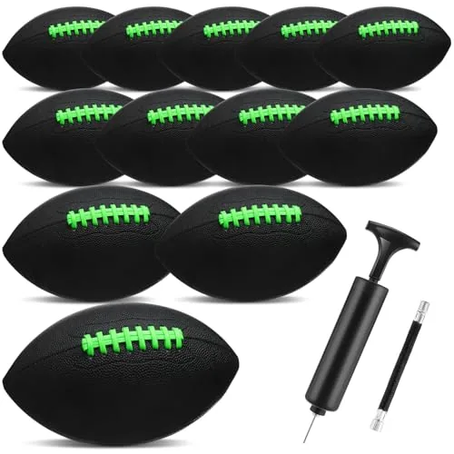 Size 9 Black Composite Leather Footballs Official Size, product photograph