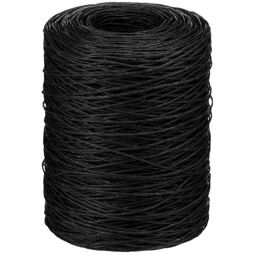 673 Feet Floral Vine Bind Wire Rustic Craft Wire, Black, product photograph
