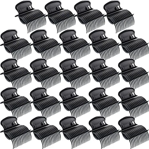 Hot Roller Clips, Black, product photograph