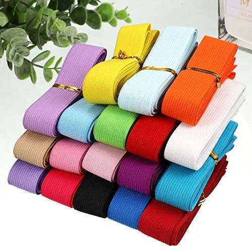 Folding 30 Yards Colorful Elastic Band, Multicolour, product photograph