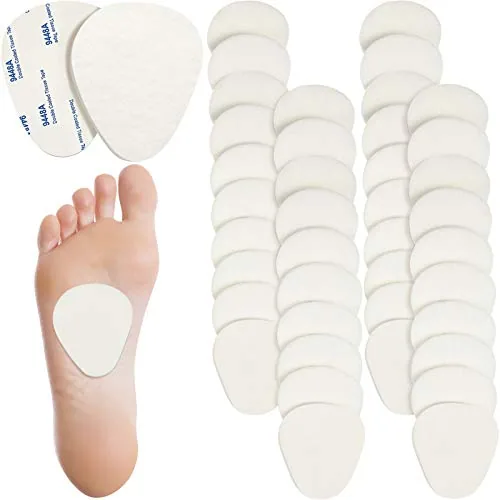 40 Piece Metatarsal Foot Pads, White, product photograph