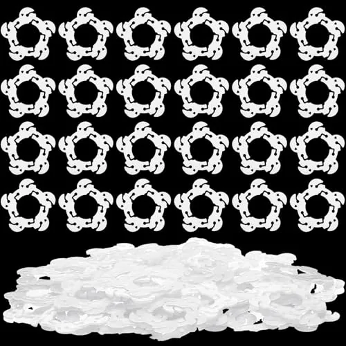 200 Piece Balloon Arch Clips Supplies Ring Flower Holder Supplies, White, product photograph