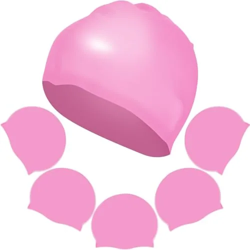 Swim Caps, Pink, product photograph