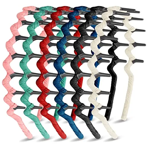 6 Piece Zig Zag Headbands, product photograph