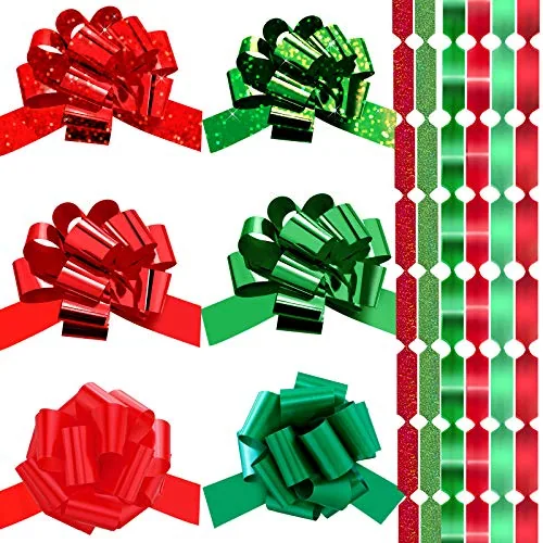 48 Piece Christmas Bows, Red, product photograph