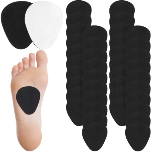 40 Piece Metatarsal Foot Pads, Black, product photograph
