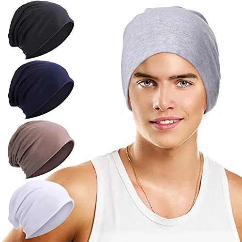 5 Piece Unisex Slouchy Beanie Hats, product photograph
