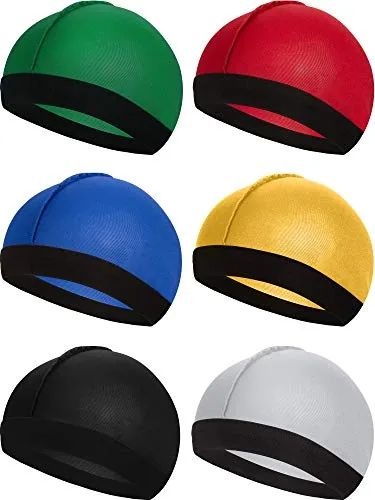 6 Piece Silky Wave Caps, Red, product photograph