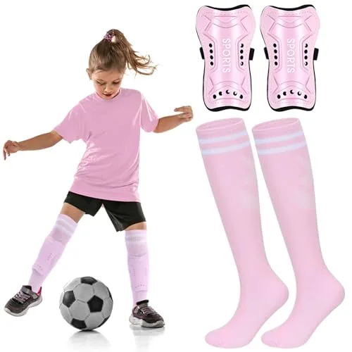 Soccer Shin Guards, Pink, product photograph