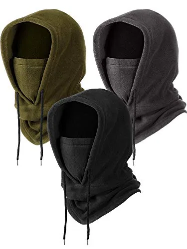 Winter Fleece Balaclava Ski Mask Balaclava Face Mask Cold, Black, product photograph