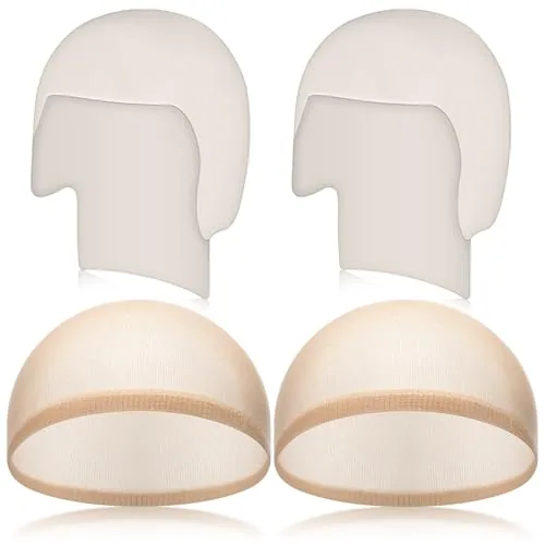 s Bald Cap Halloween Makeup Latex Bald Cap, White, product photograph