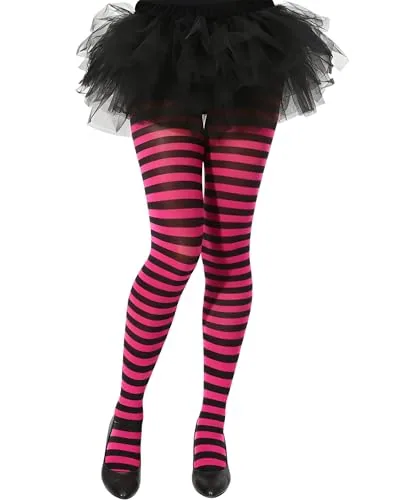 Women's Opaque Tights L/XL 80d Stockings, Pink, product photograph
